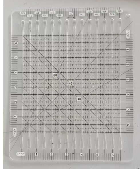 5-i-1 quiltskæreskabelon